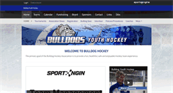 Desktop Screenshot of bulldoghockey.pucksystems2.com